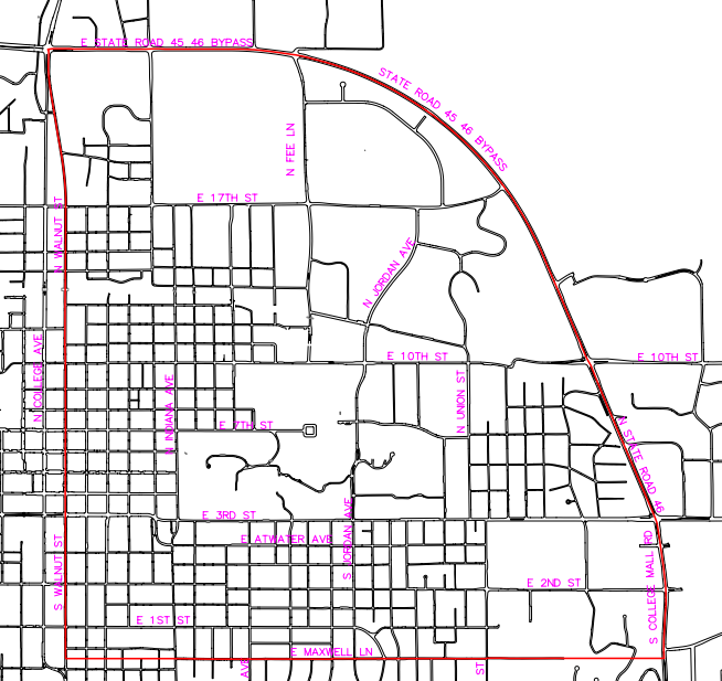 Map of hydrant work