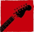 Show district logo of a guitar