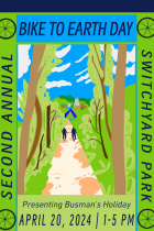 The 2nd Annual Bike to Earth Day Event at Switchyard Park on April 20, 2024